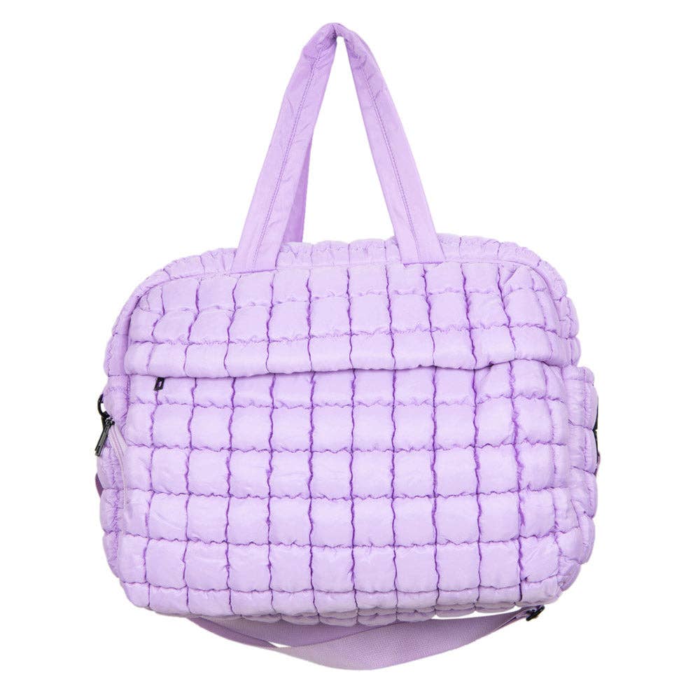 Light Purple Weekend Duffel w/ Pass-Thru Slip