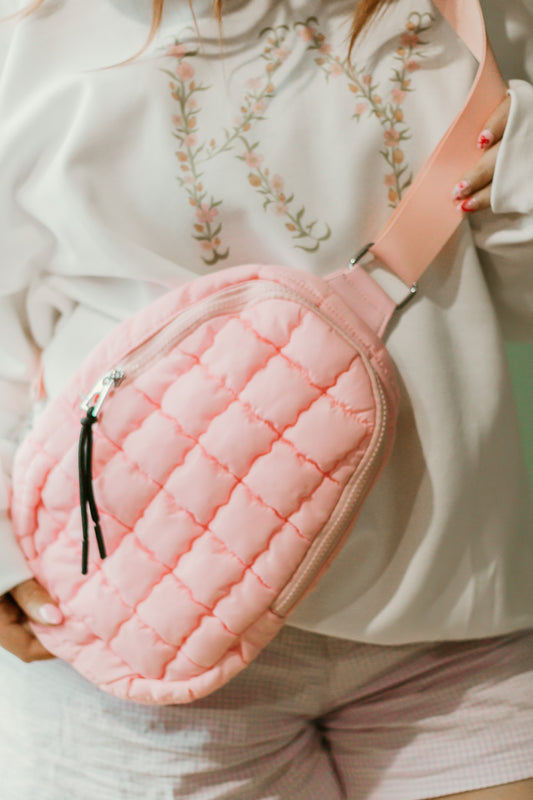 Spring Pink Puff Bag