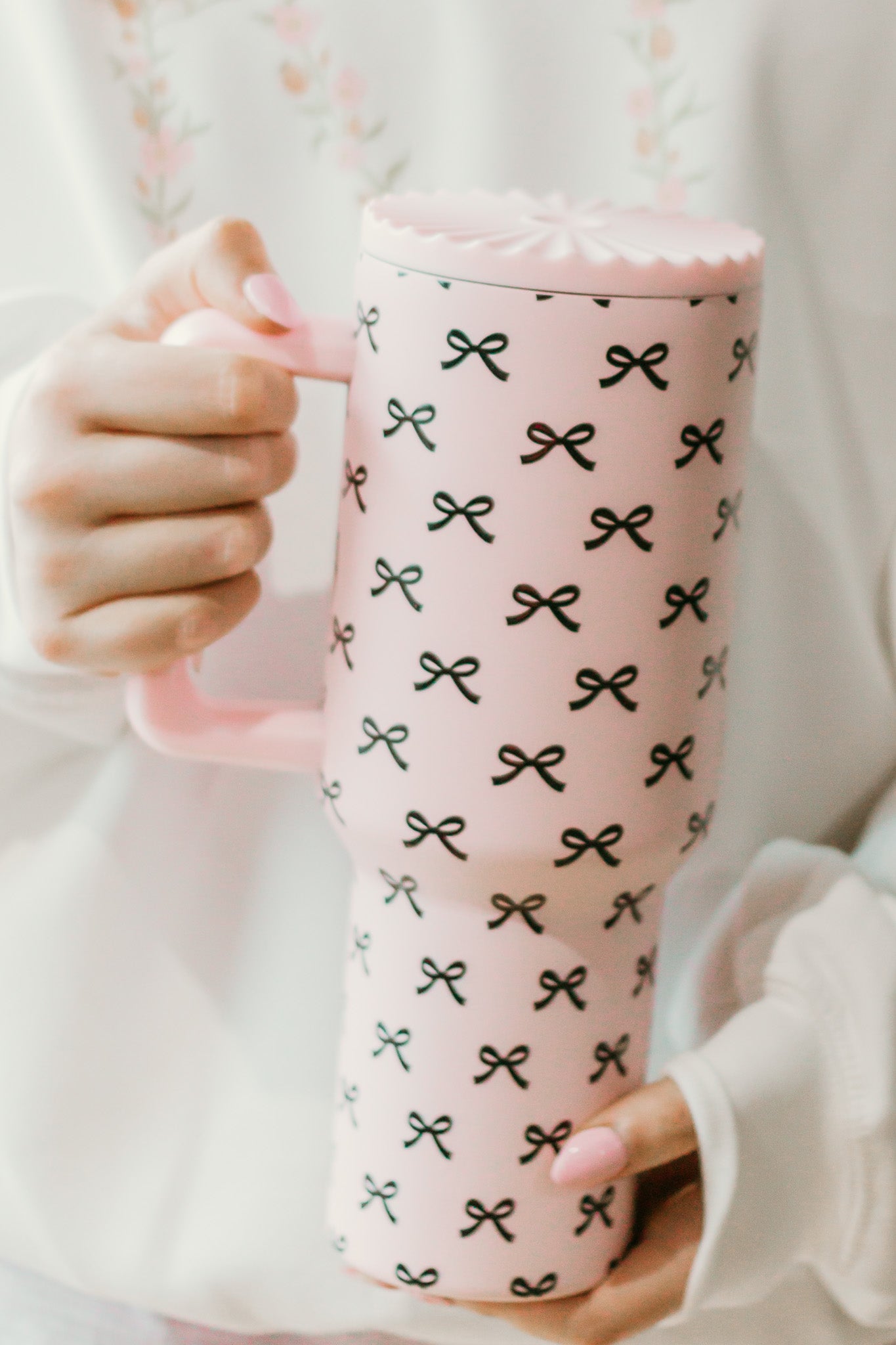 Pretty In Pink Bow Tumbler