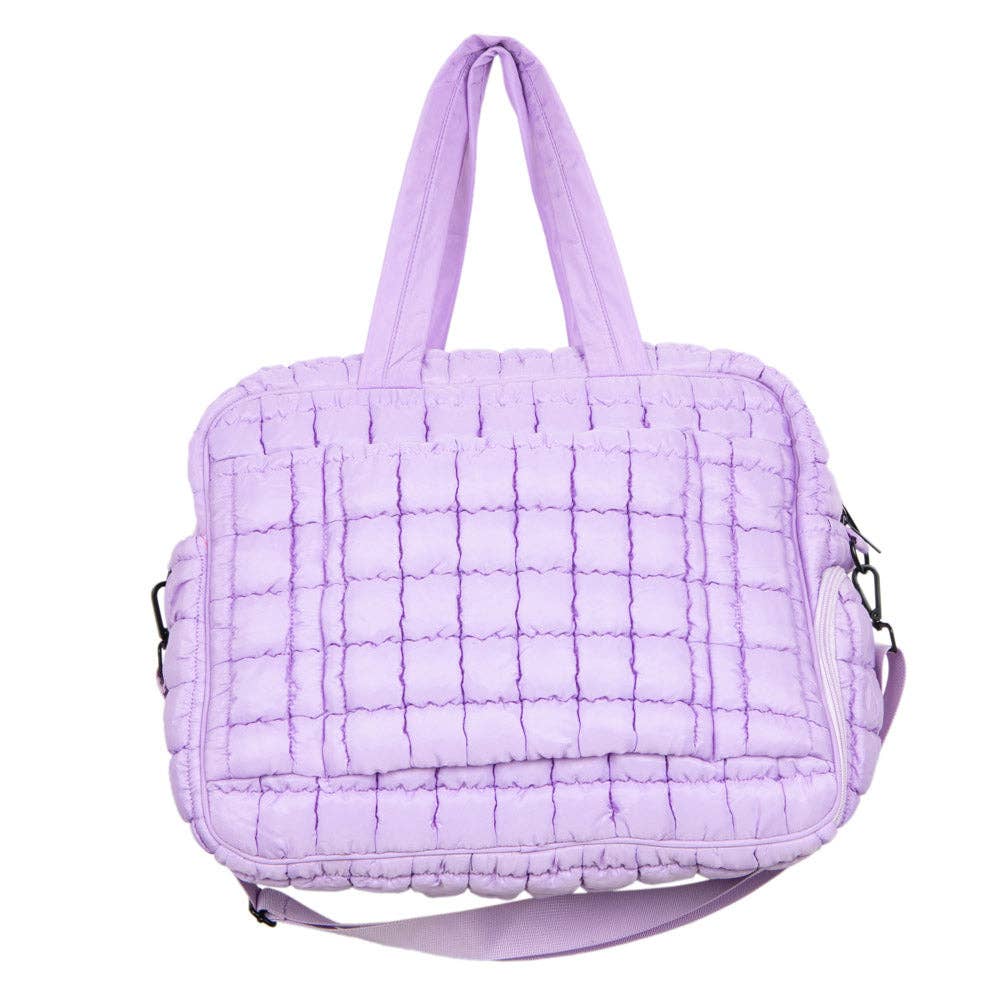 Light Purple Weekend Duffel w/ Pass-Thru Slip