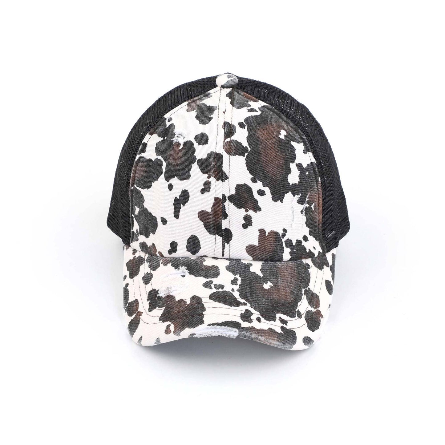 CC Cow Print Pony Cap | Criss-Cross