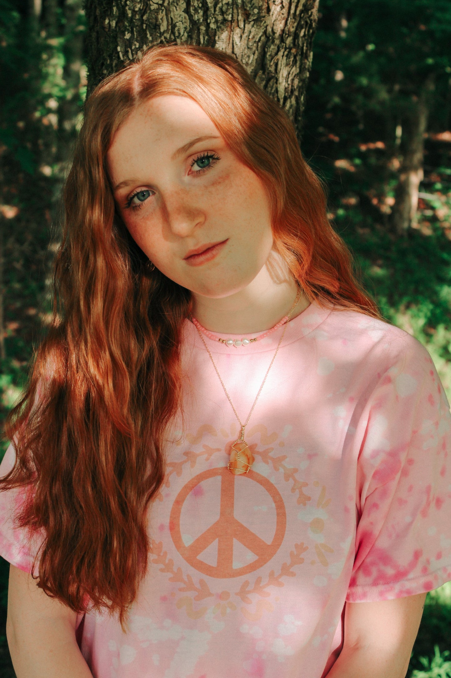 Pink Bloom Peace Tee